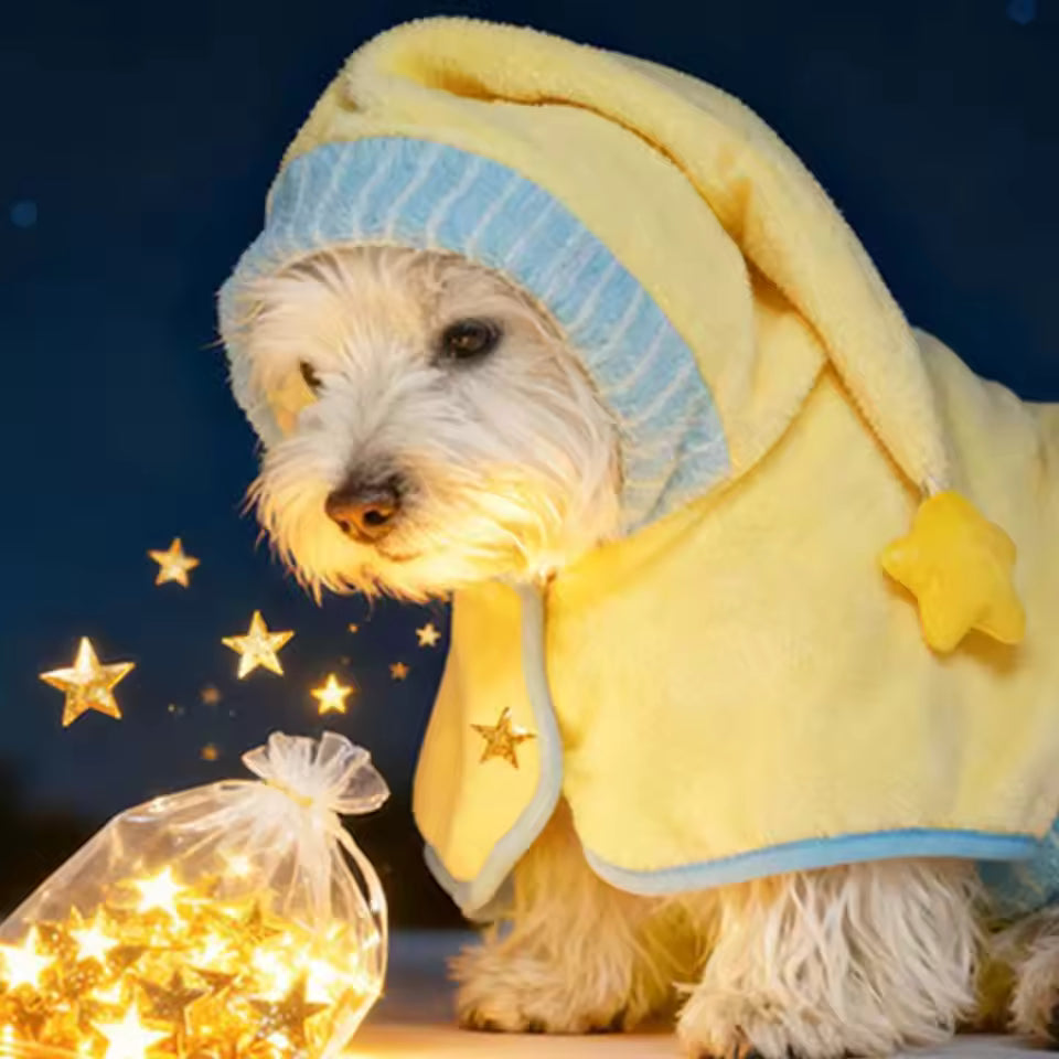 Cute Quick-drying Dog Bathrobe Absorbent Soft Puppy Robe Nightwear Pet Bathing Supplies Dog Towel for Small Large Dog-8