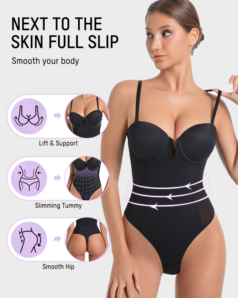 All-in-One Shaping Bodysuit Thong-8