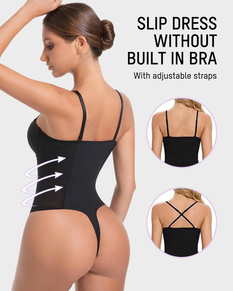 All-in-One Shaping Bodysuit Thong-9