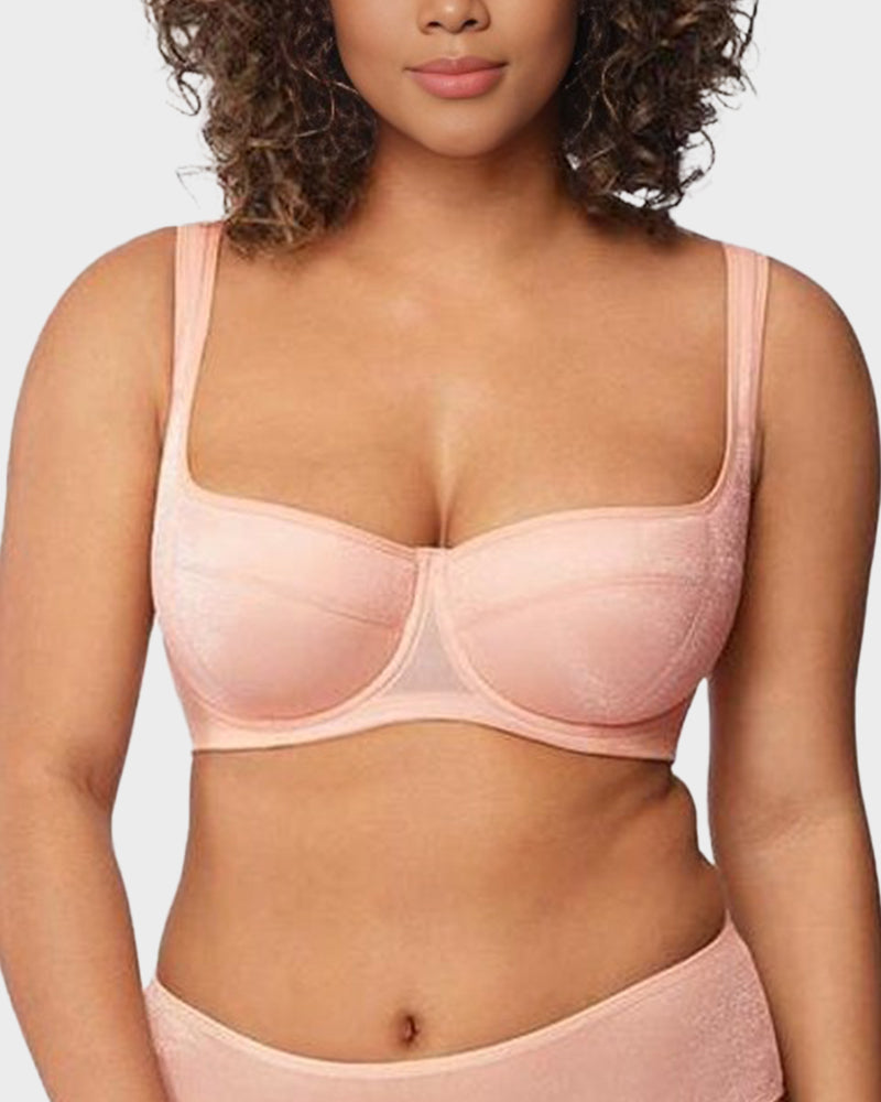 Shimmer Lightly Padded Balconette Bra-11