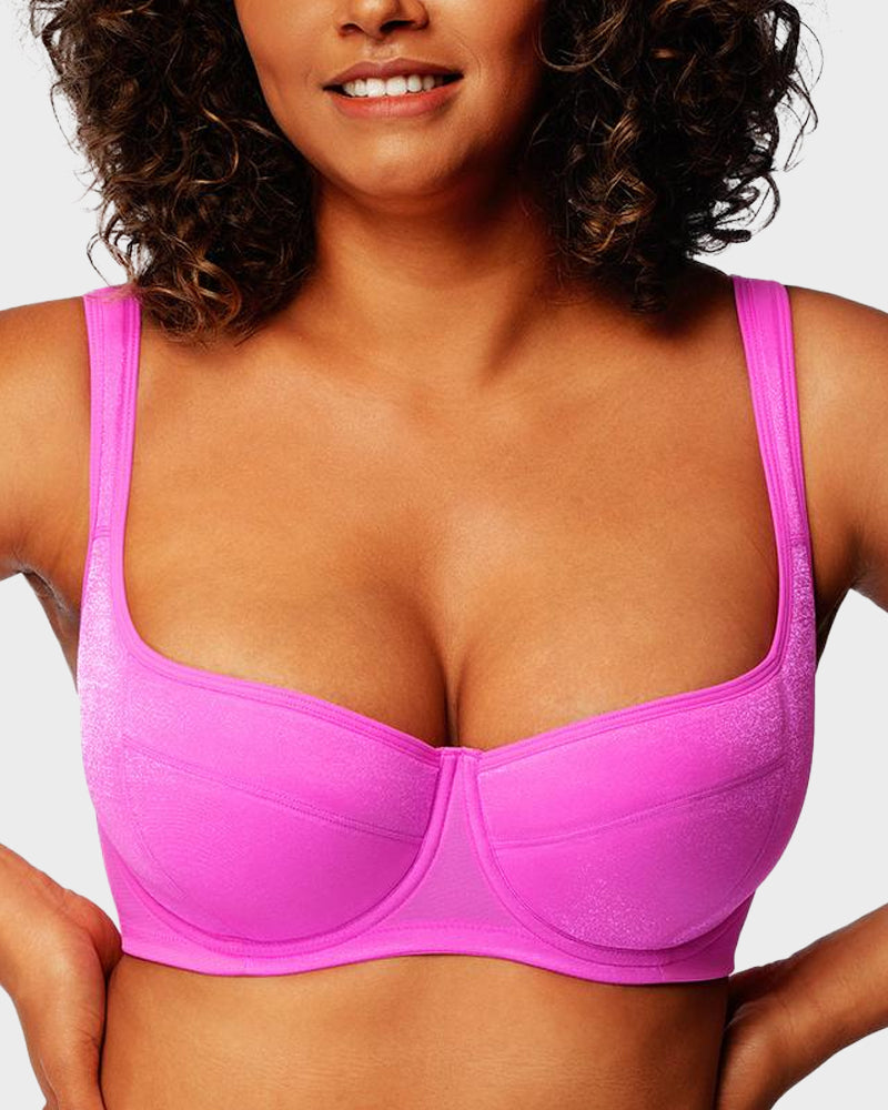 Shimmer Lightly Padded Balconette Bra-6