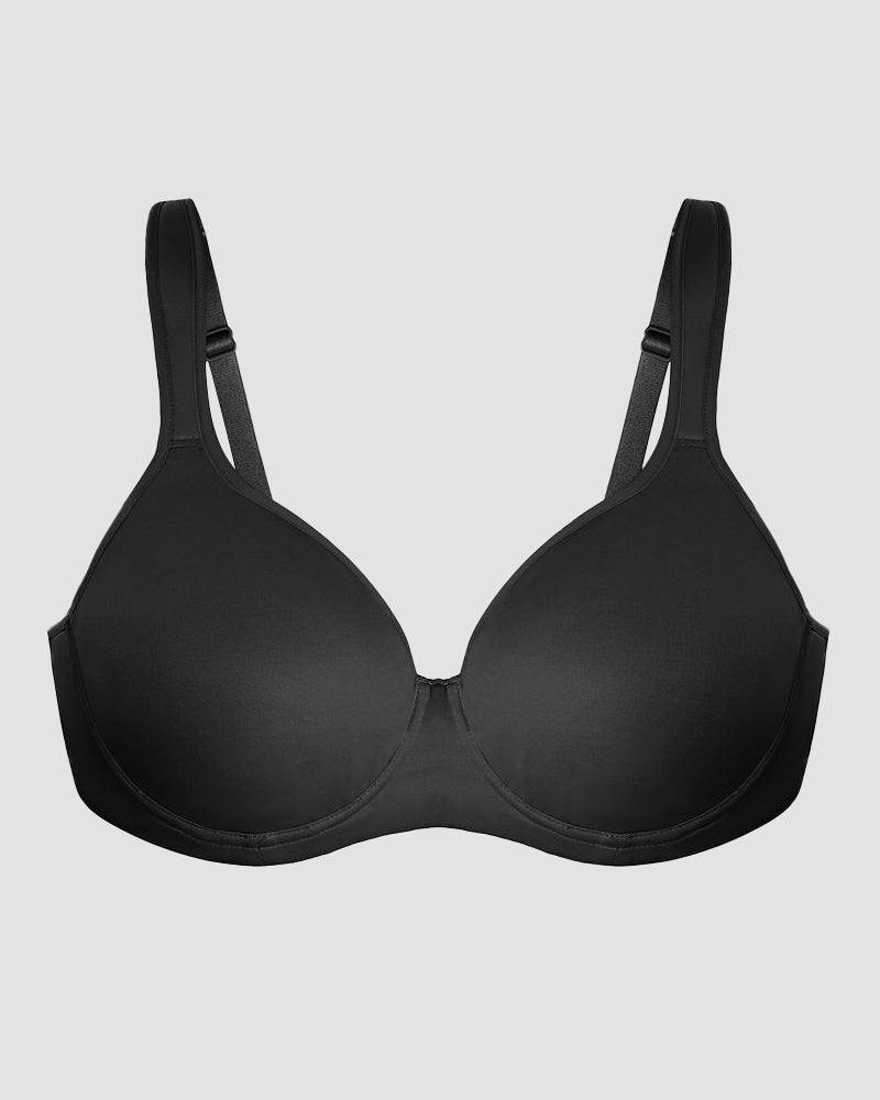 Soft Plus Size Full Coverage Unlined Minimizer Bra-4
