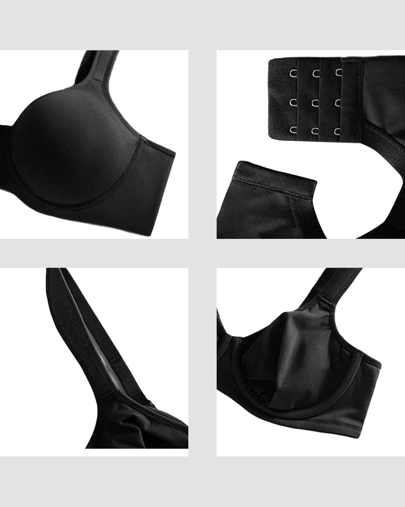 Soft Plus Size Full Coverage Unlined Minimizer Bra-7
