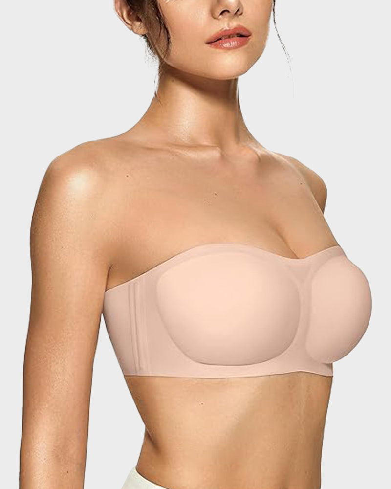 Women's Strapless Wireless Padded Bandeau Bra-1