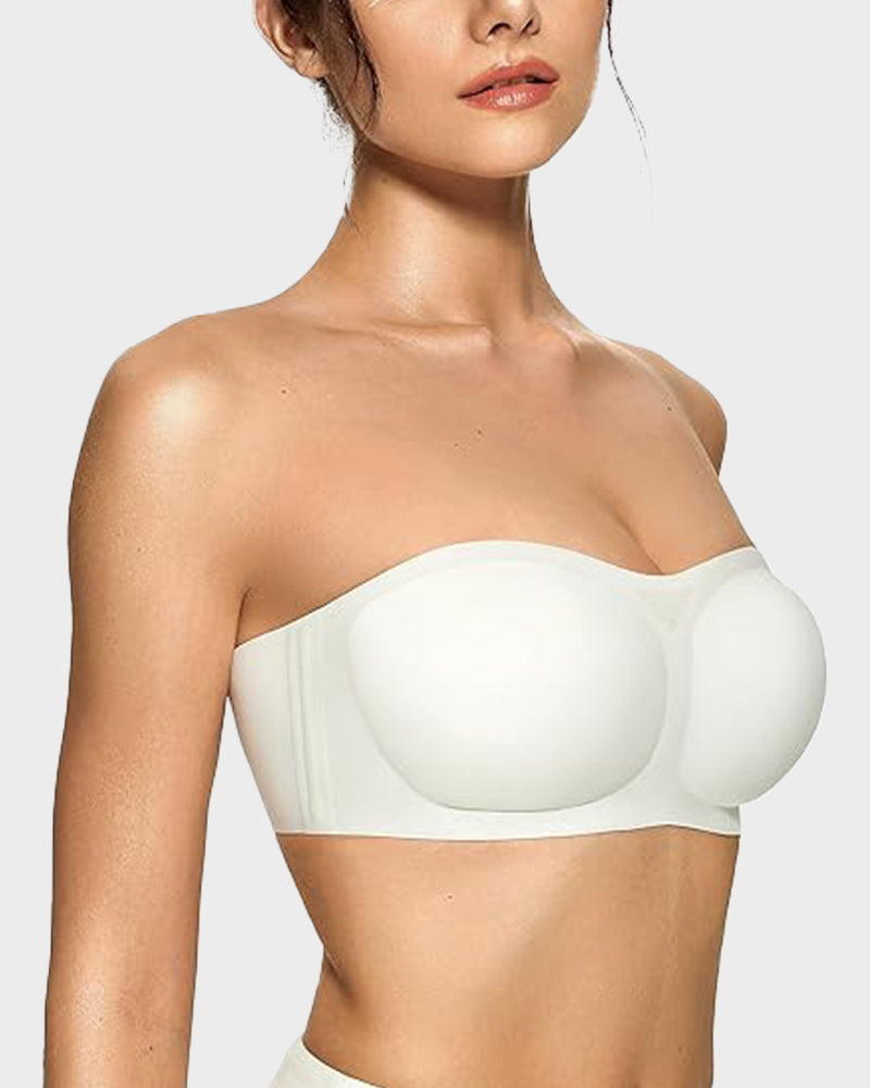 Women's Strapless Wireless Padded Bandeau Bra-9