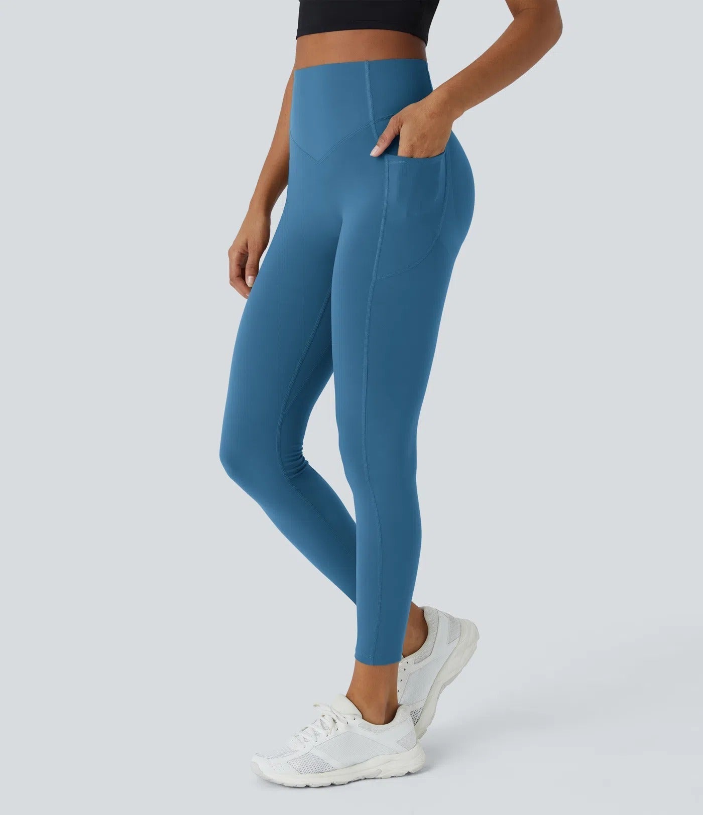 High Waisted Tummy Control Shaping Training Leggings-31
