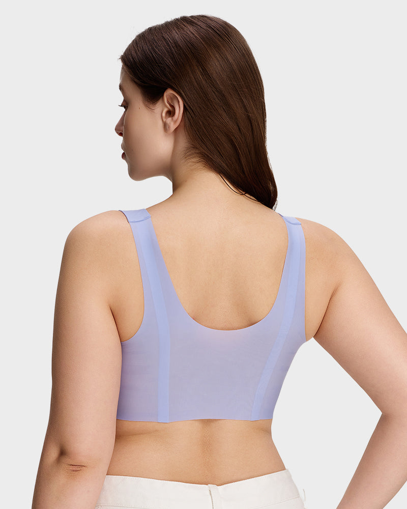 Wide-Strap Wireless Full-Cover Tank Bra-11