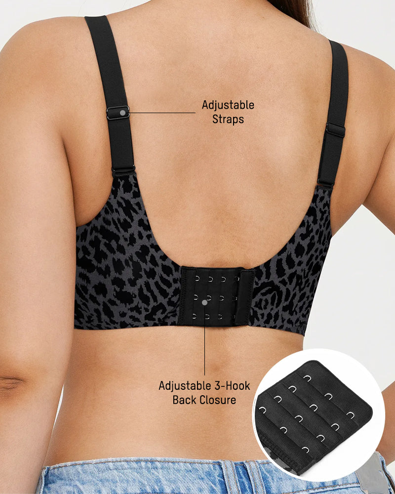 Wireless Leopard V-Neck Contour Bra-11