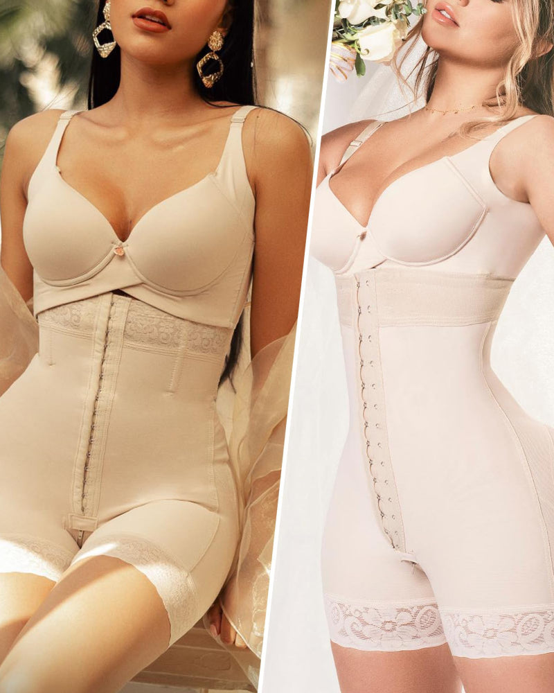 Tummy Control Shapewear for Women Fajas Colombianas Body Shaper Shorts with Zipper Crotch-3