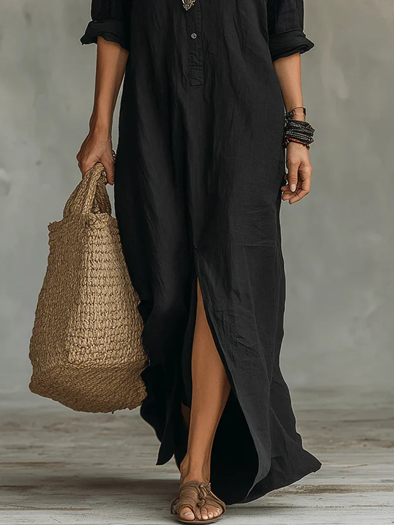 WILLOW | Effortless Maxi Dress Flattering Silhouette Versatile Daily Wear-5
