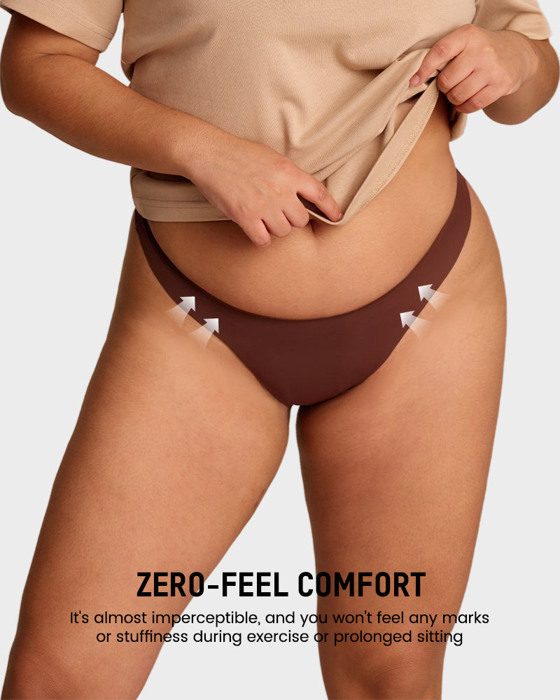 Comfort Seamless Sport Thong Panties-1
