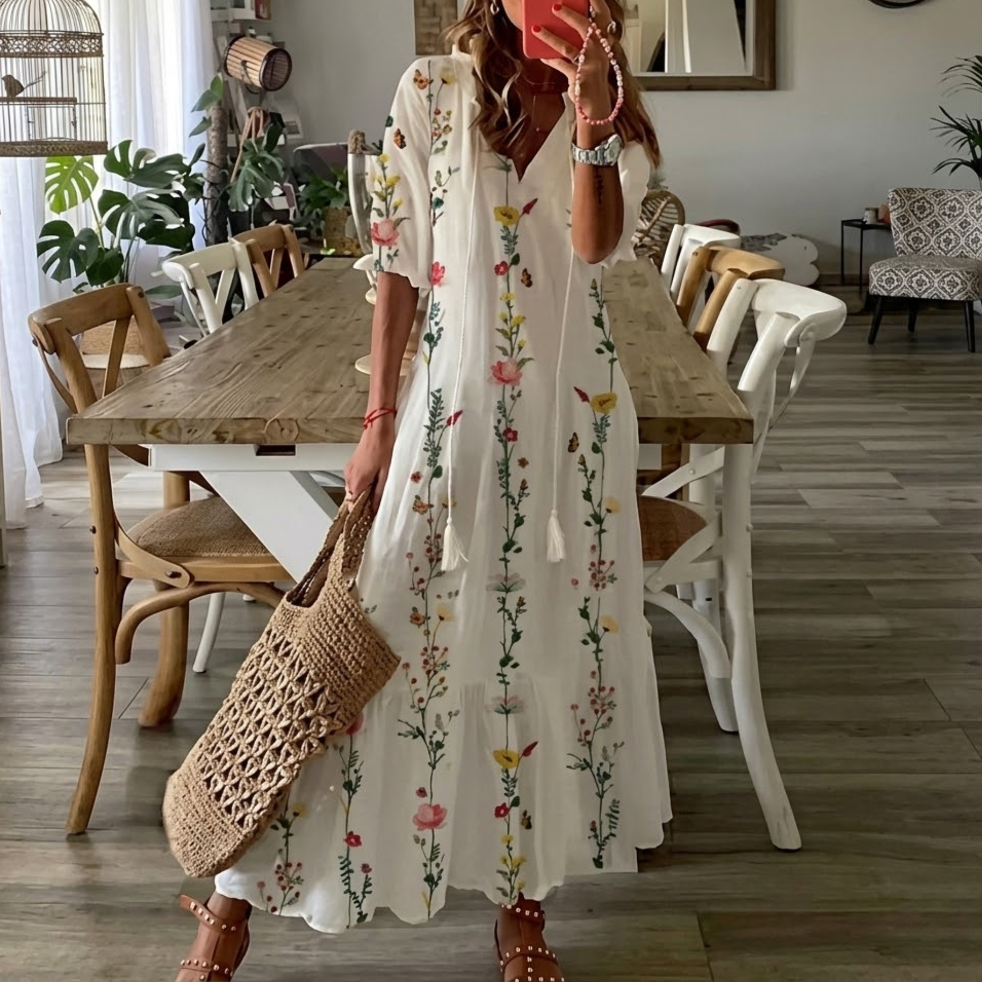 Page - Boho Vintage Summer Dress-1