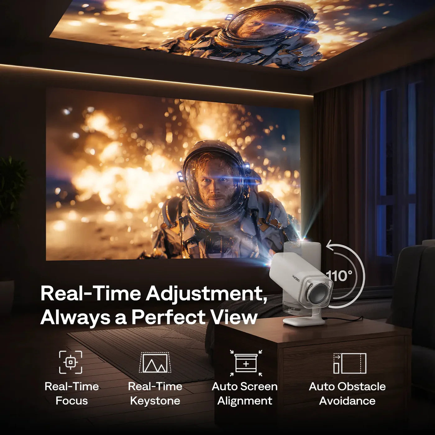 Aurzen BOOM air Google TV Smart Projector-7