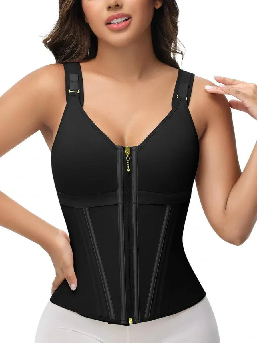 Waist Trainer Shaper Vest with Built-in Bra-1