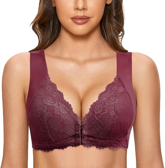 🔥Full Coverage Front, Closure Support Bra Comfort & Sleep Bra💖-11