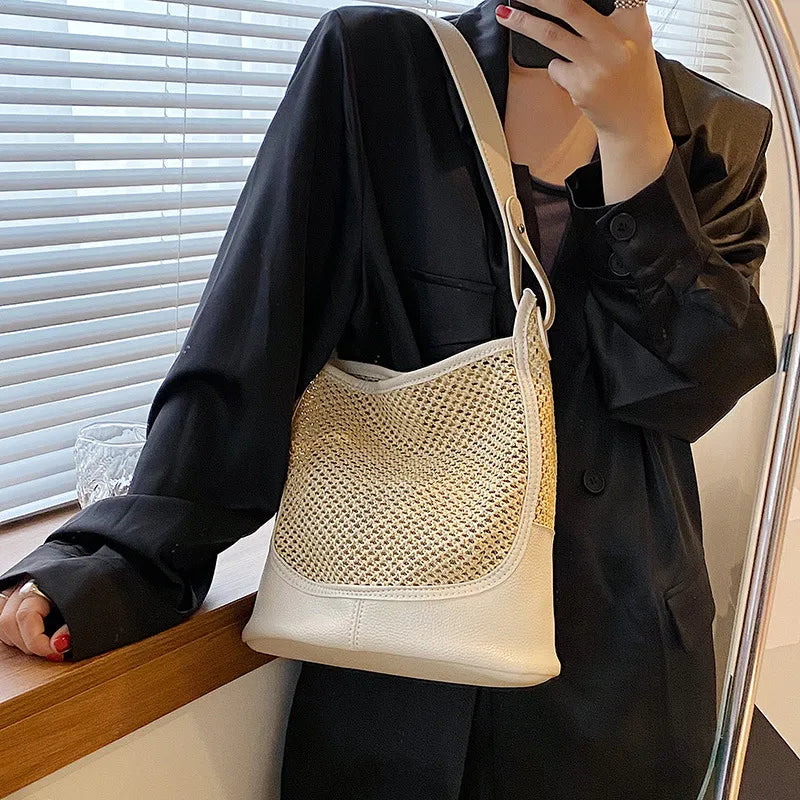 Sky | Large Capacity Tote Straw Bag-4