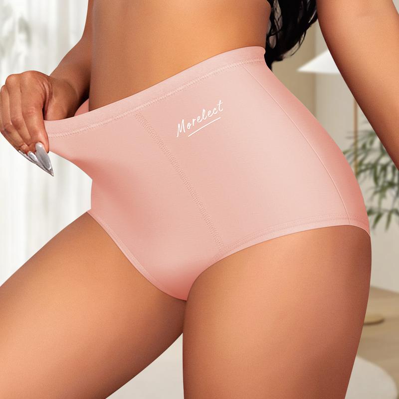 Women's High-Waisted Underwear, Breathable & Comfortable Panties（6/12）-12