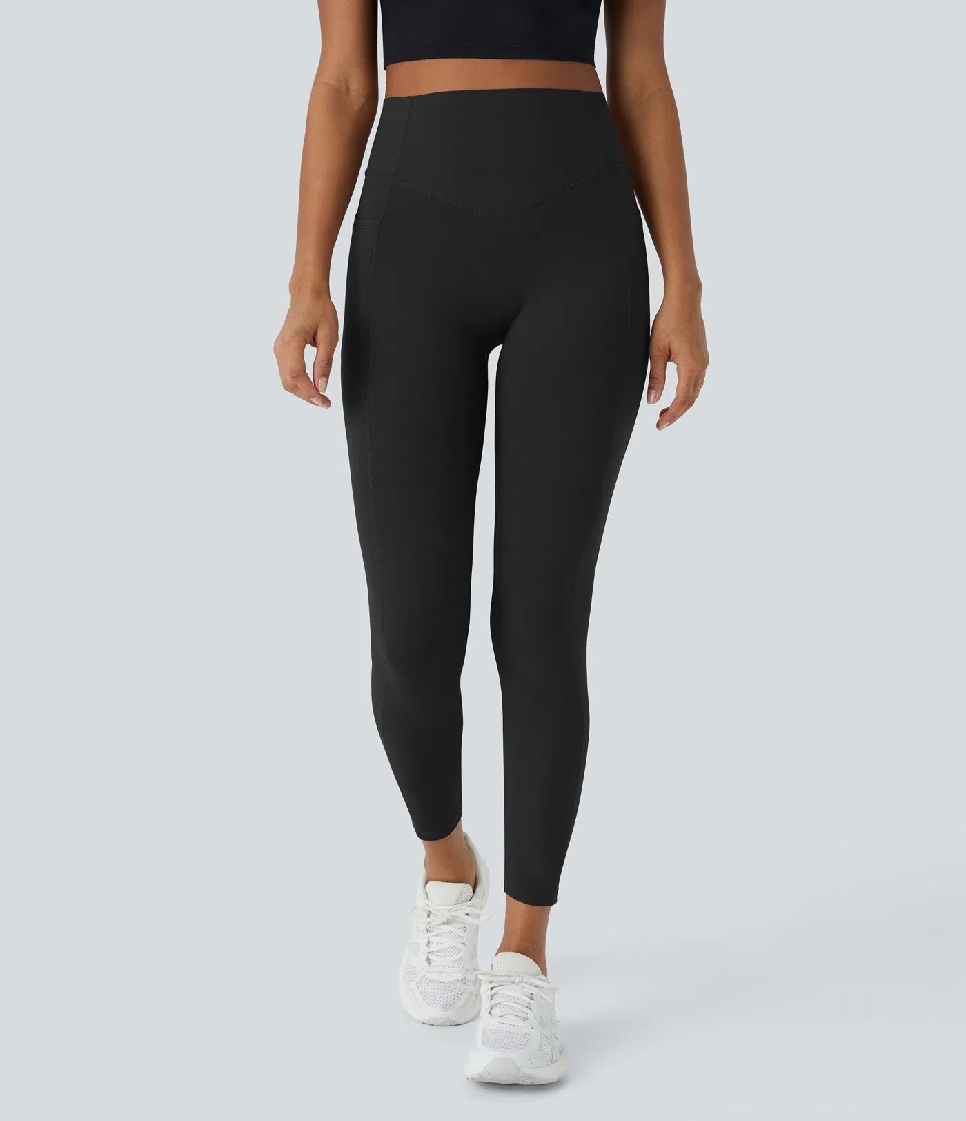 High Waisted Tummy Control Shaping Training Leggings-7