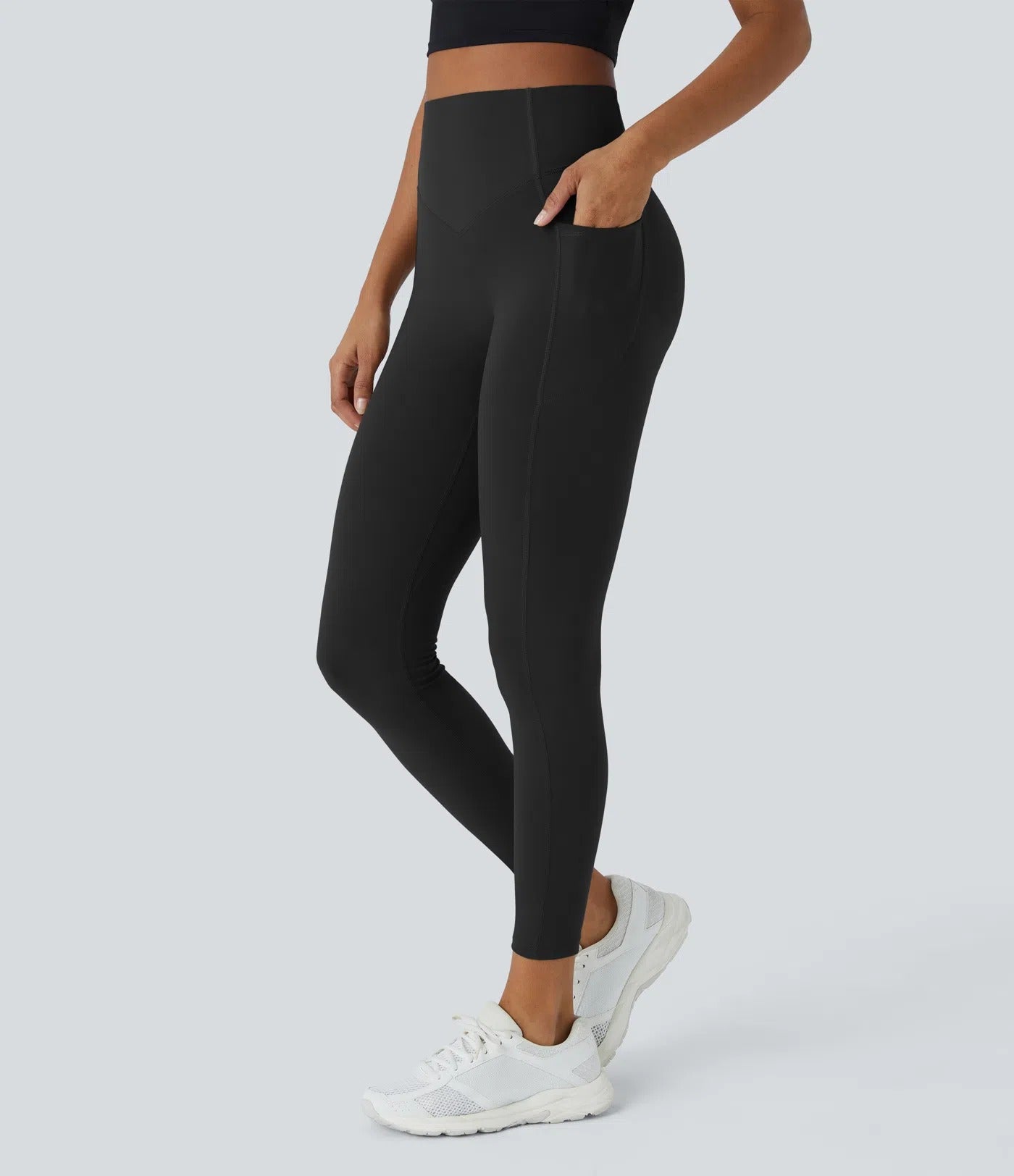 High Waisted Tummy Control Shaping Training Leggings-8