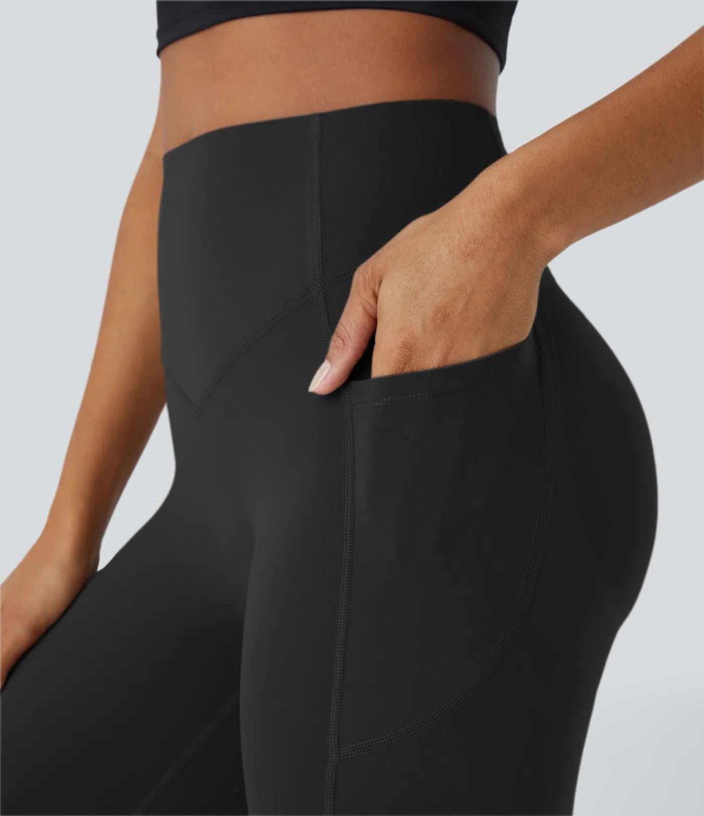 High Waisted Tummy Control Shaping Training Leggings-11