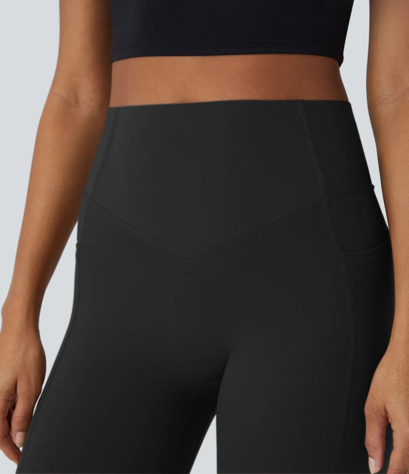 High Waisted Tummy Control Shaping Training Leggings-12