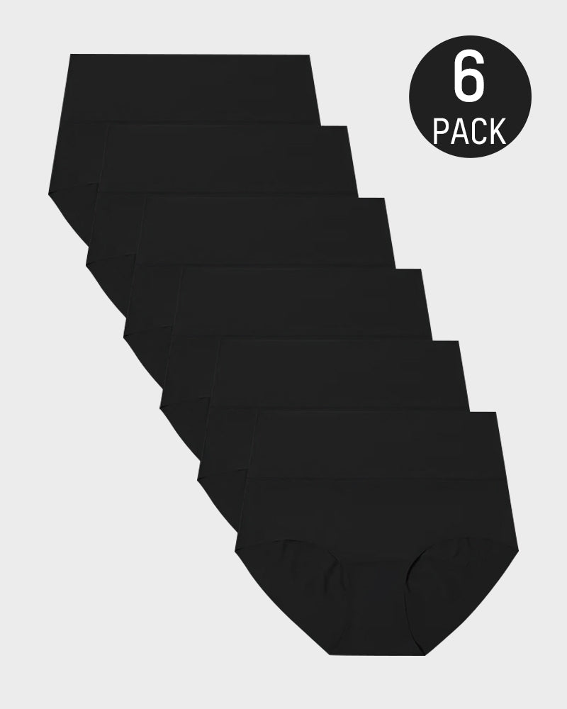 Seamless High-Waist No Show Comfort Panties (6 Pack)-2