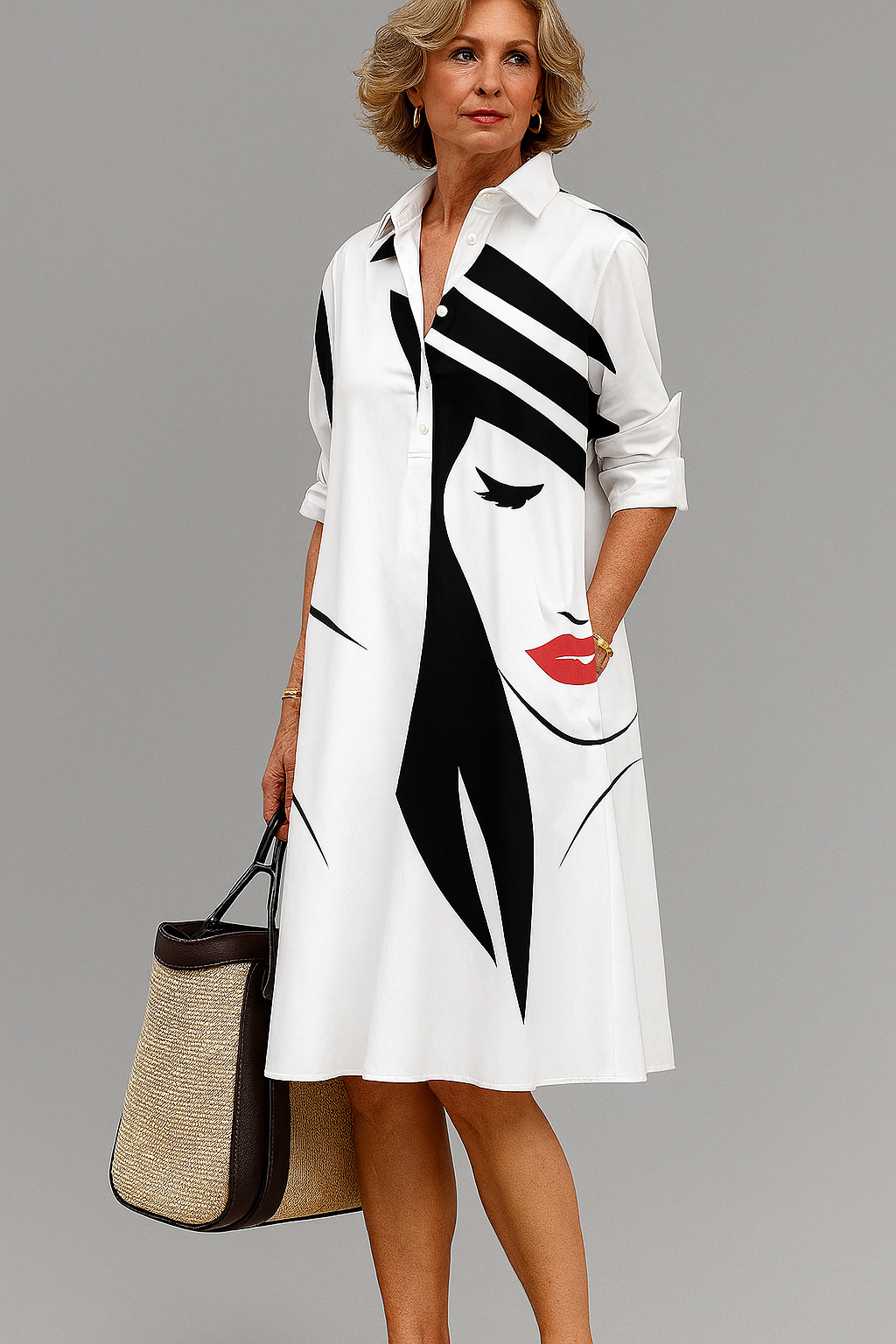 Bella | Comfortable Midi Dress-1