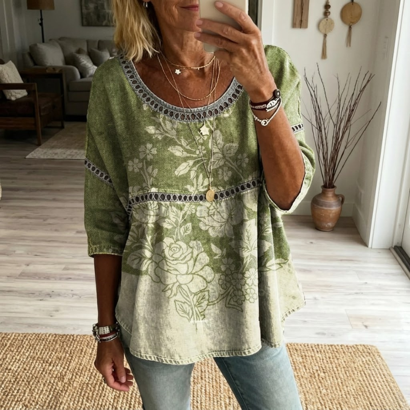 Eleanor | Vintage Casual Blouse-1
