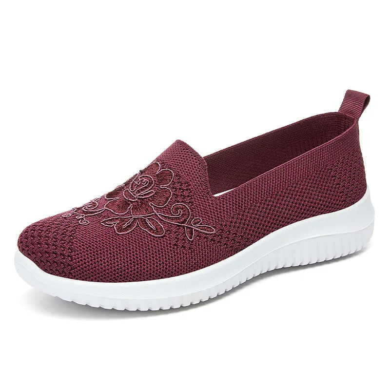 Nala | Women's Slip-On Sneaker with Floral Embroidery-6