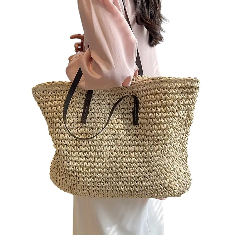 Olivia - Woven Tote Bag-8