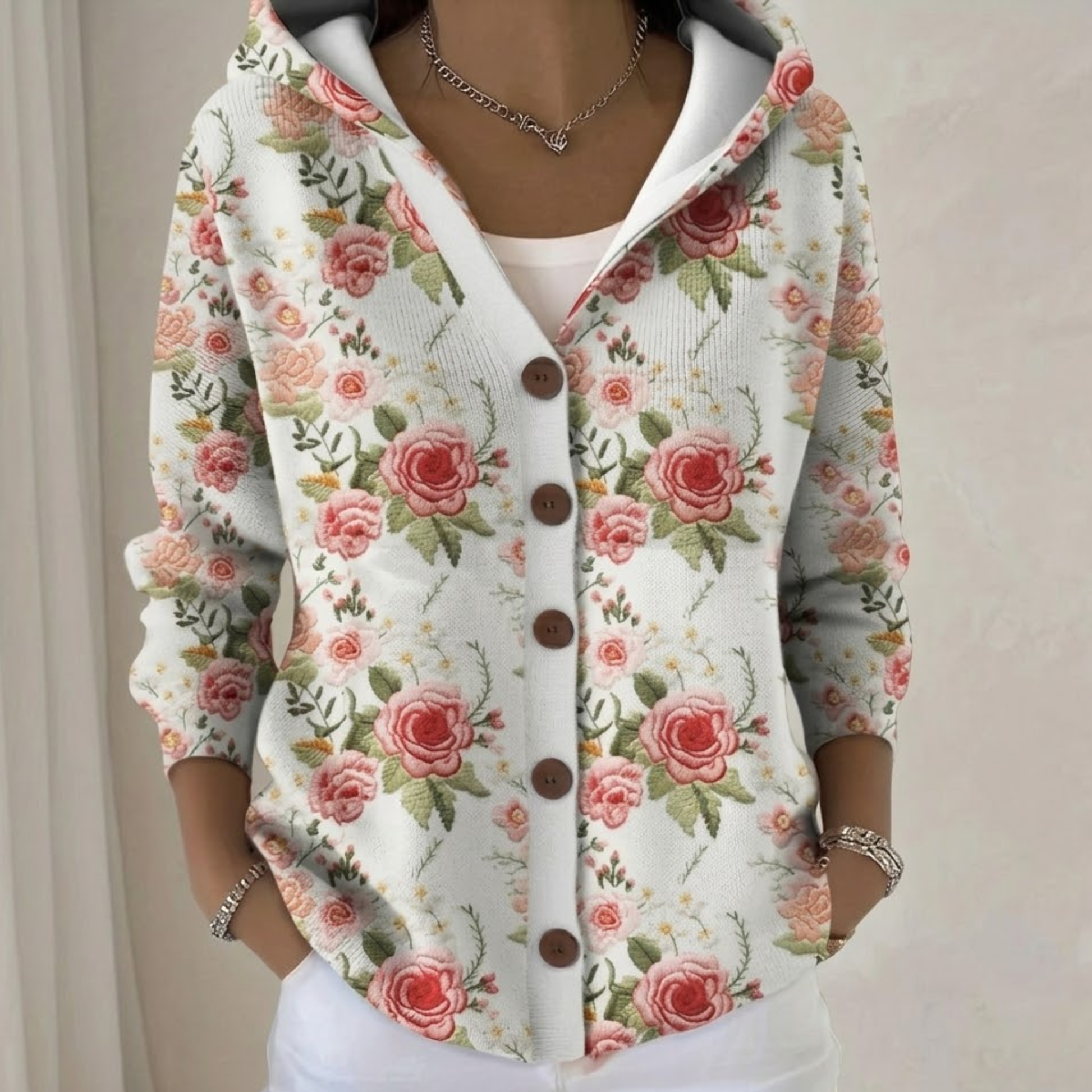 Dorotea | Long Artistic and Cosy Cardigan-5