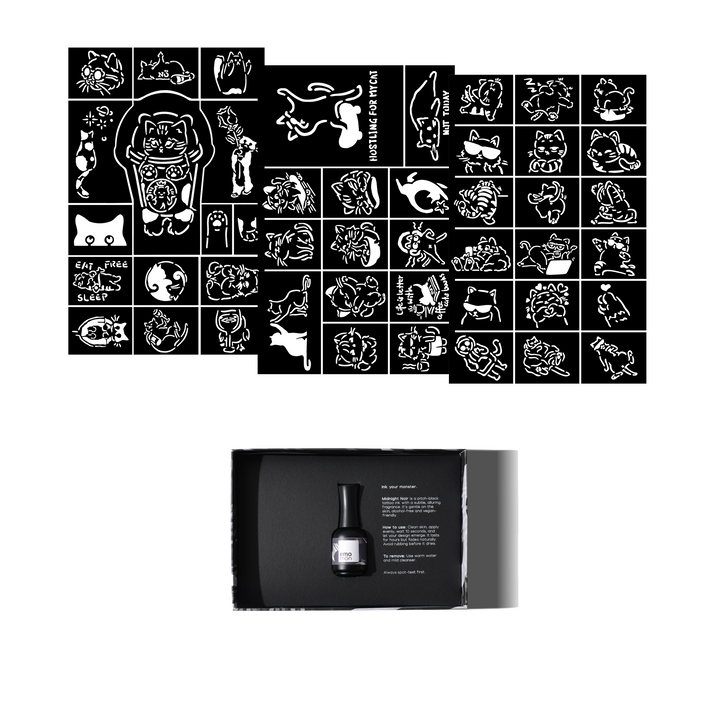 Emomon 可視香水禮盒 DIY 身體紋身貼紙-3