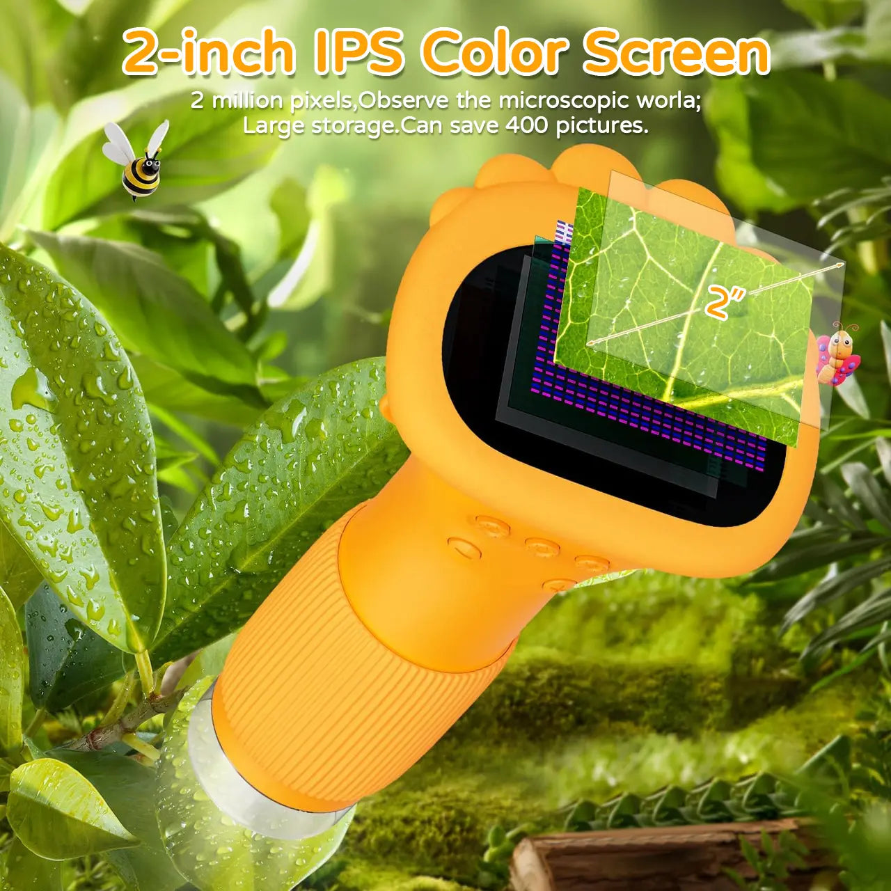 ASPOVEN Kids Microscope 1000X Handheld Digital Microscope HD Pocket Portable Mini USB Camera-10