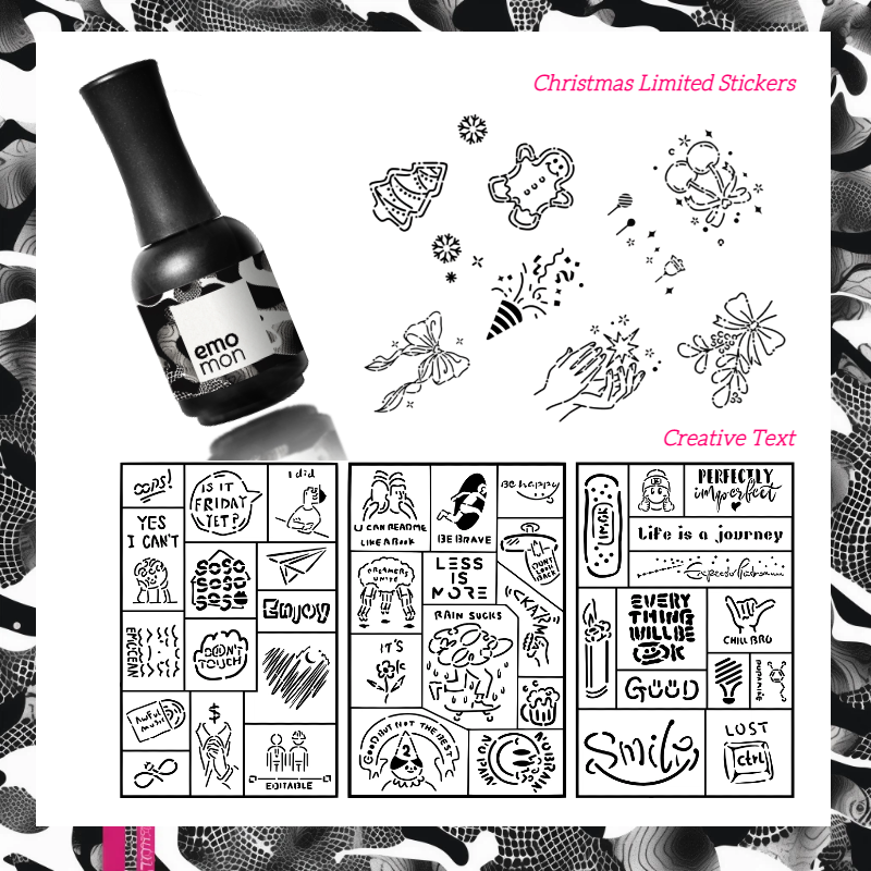 Emomon 可視香水禮盒 DIY 身體紋身貼紙-12