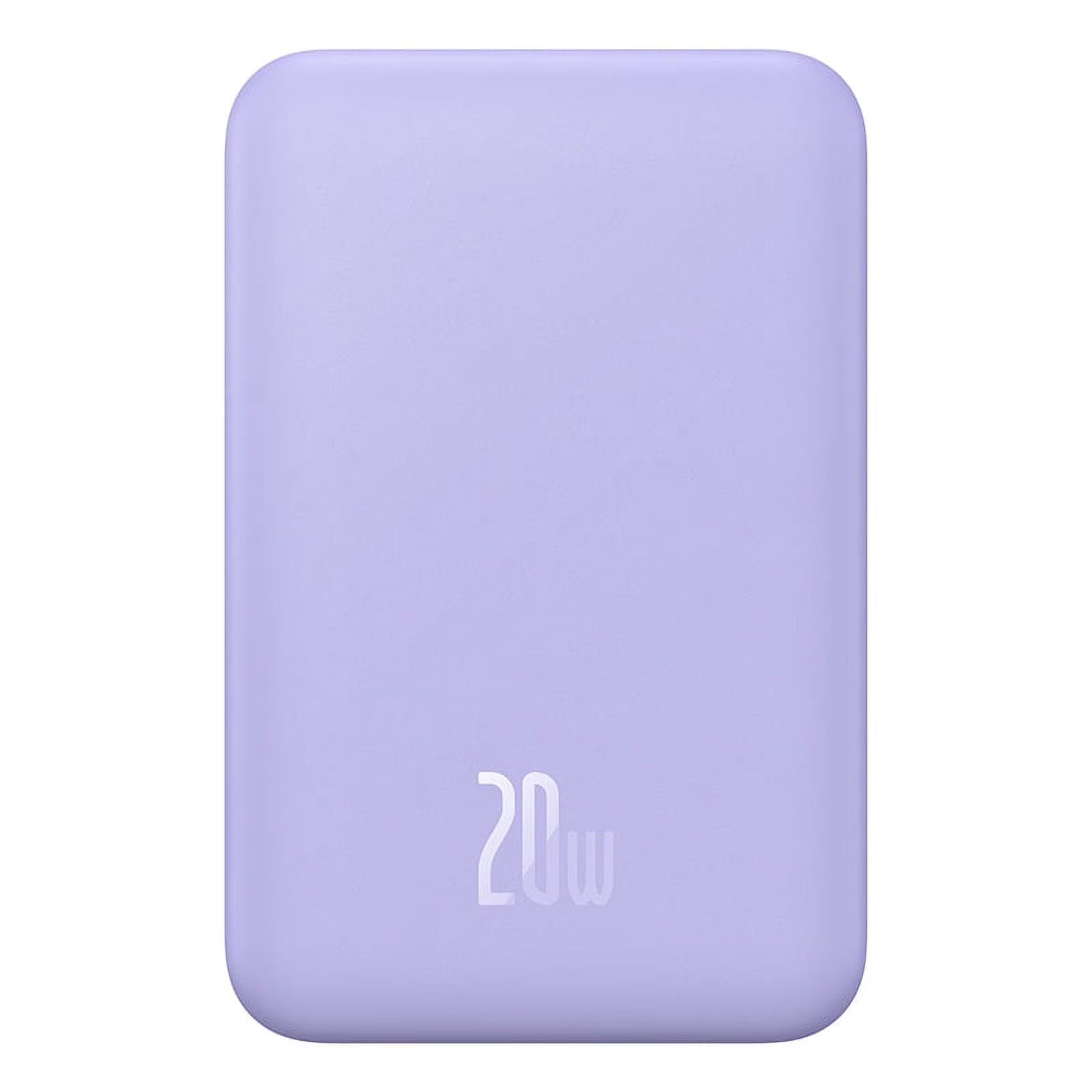 Baseus Magnetic 5000mAh Power Bank, Wireless Portable Charger for iPhone 17/16/15/14, Fast Charging Battery Pack, Purple-13