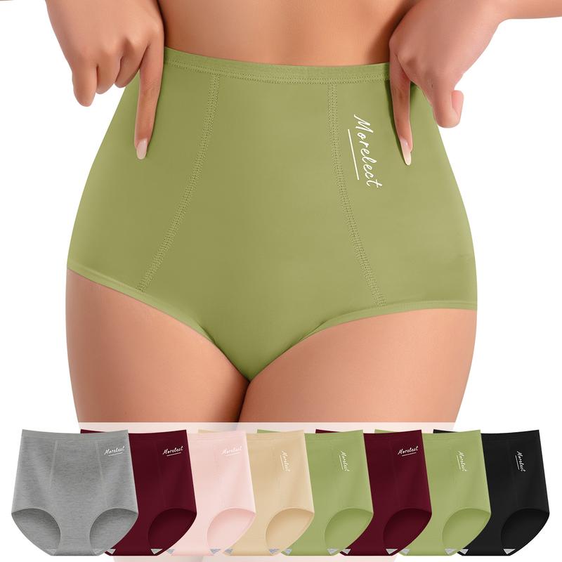 Women's High-Waisted Underwear, Breathable & Comfortable Panties（6/12）-13