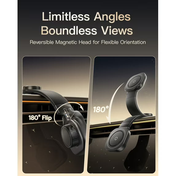 Baseus Magnetic Car Mount for Dashboard & Windshield, Custom 15-25N MagSafe Phone Holder with Bendable Titanium Arm, Compatible with iPhone 13-17 & All Smartphones-8