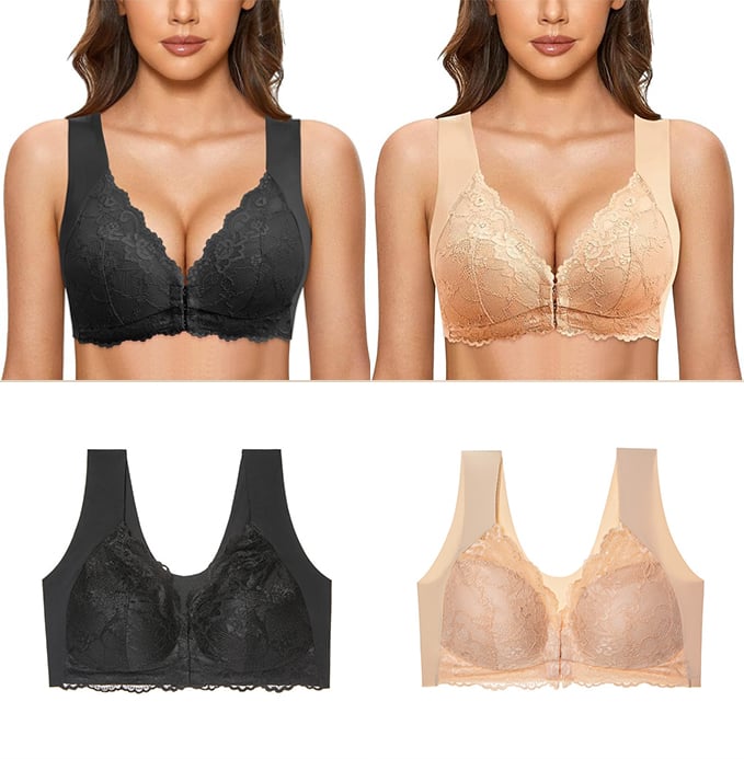 🔥Full Coverage Front, Closure Support Bra Comfort & Sleep Bra💖-12