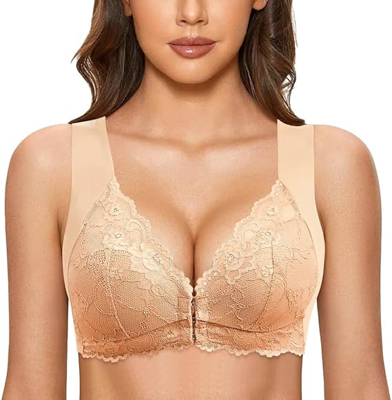 🔥Full Coverage Front, Closure Support Bra Comfort & Sleep Bra💖-7