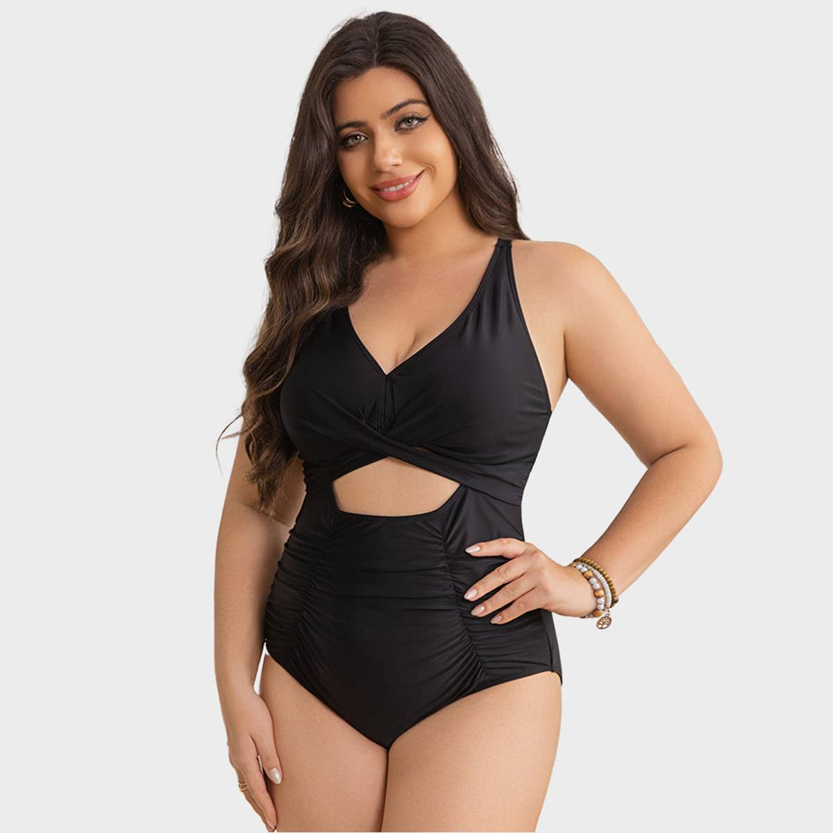 One Piece Swimsuits Push Up Tummy Control Bathing Suits-1
