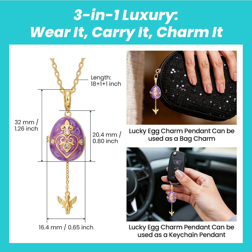 Fizz & Rizz by Yorkett Lucky Egg-Shaped Locket Necklace Mystery Box-10
