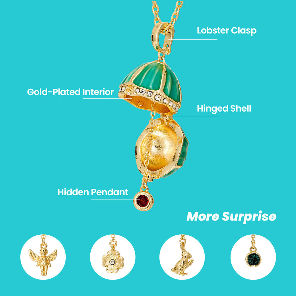 Fizz & Rizz by Yorkett Lucky Egg-Shaped Locket Necklace Mystery Box-3