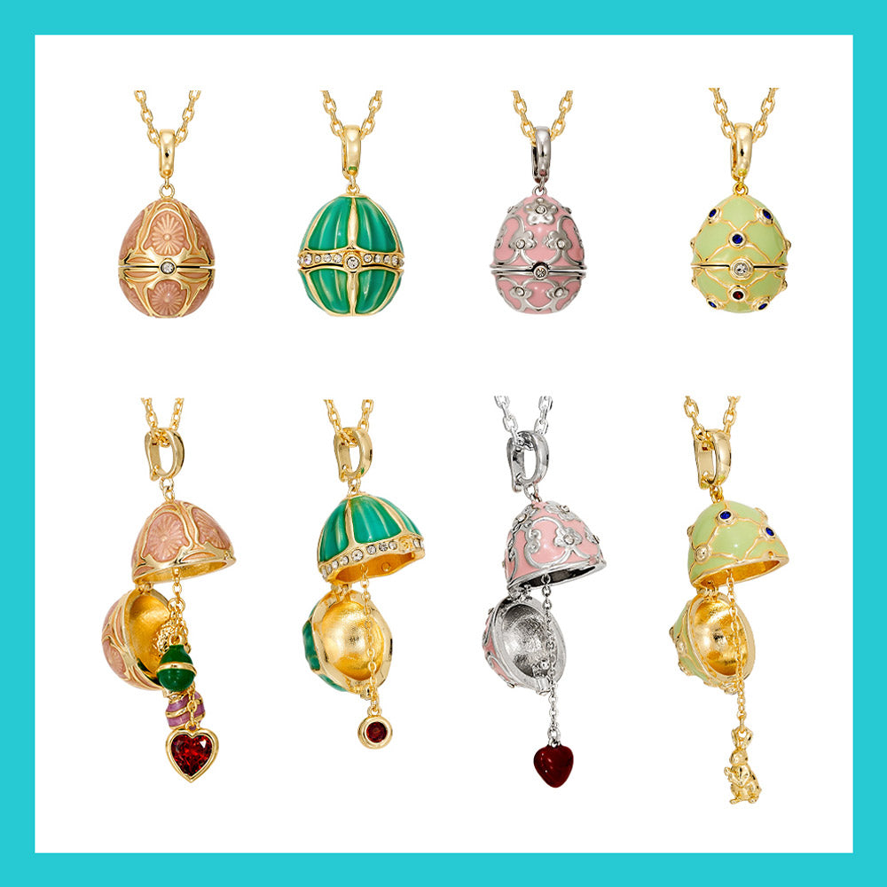 Fizz & Rizz by Yorkett Lucky Egg-Shaped Locket Necklace Mystery Box-4