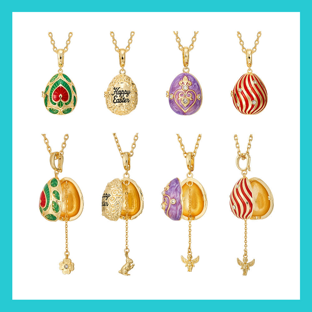 Fizz & Rizz by Yorkett Lucky Egg-Shaped Locket Necklace Mystery Box-5