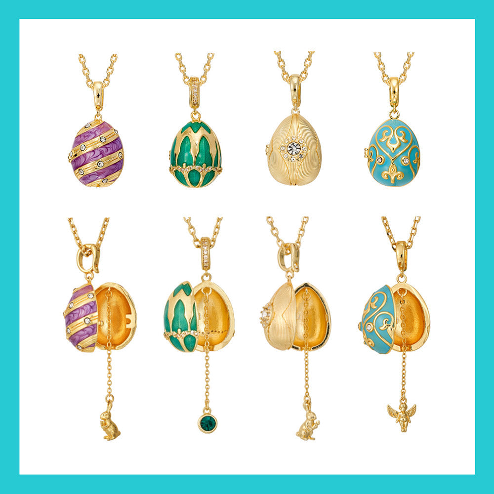 Fizz & Rizz by Yorkett Lucky Egg-Shaped Locket Necklace Mystery Box-6