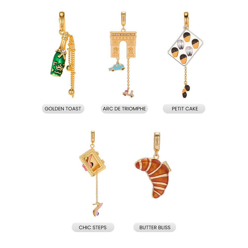 Fizz & Rizz by Yorkett Jewelry Mystery Box with Amelia Collectible Themed Charms Chain Bracelet Adjustable Pendant-4