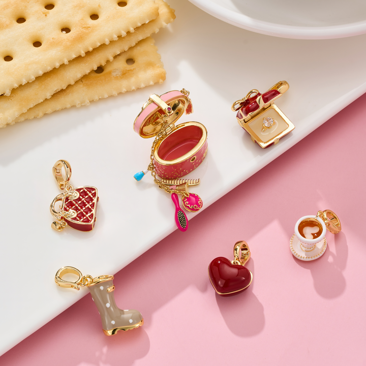 Fizz & Rizz Mystery Jewelry Box Travel Themed Charm Set with Necklace & Bracelet-1