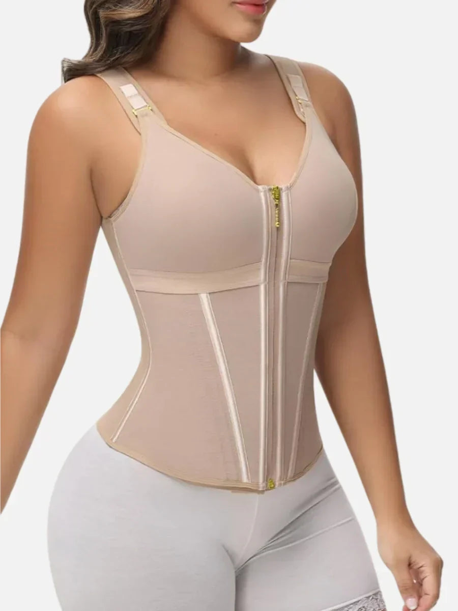 Waist Trainer Shaper Vest with Built-in Bra-5