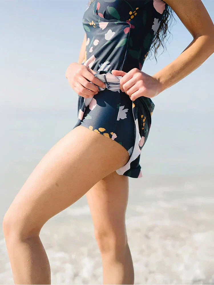 Swim Romper Built-in Bra-9