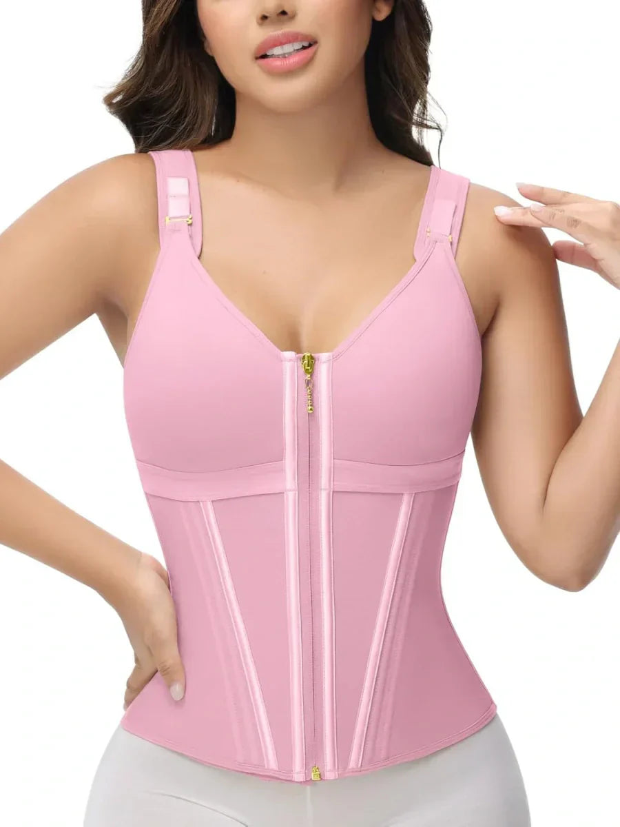 Waist Trainer Shaper Vest with Built-in Bra-9